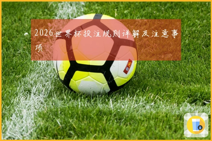 2026世界杯投注规则详解及注意事项