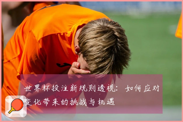 世界杯投注新规则透视：如何应对变化带来的挑战与机遇